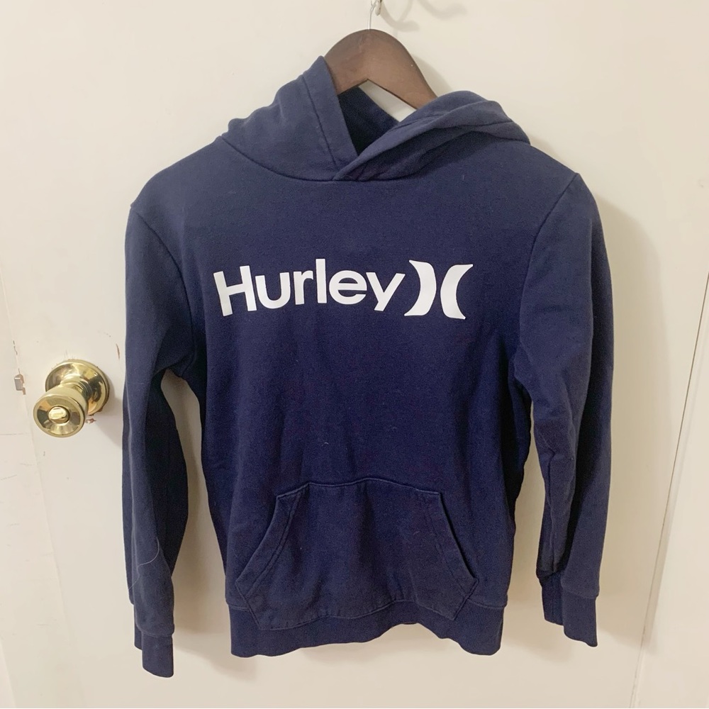 Hurley navy blue hoodie sweatshirt large